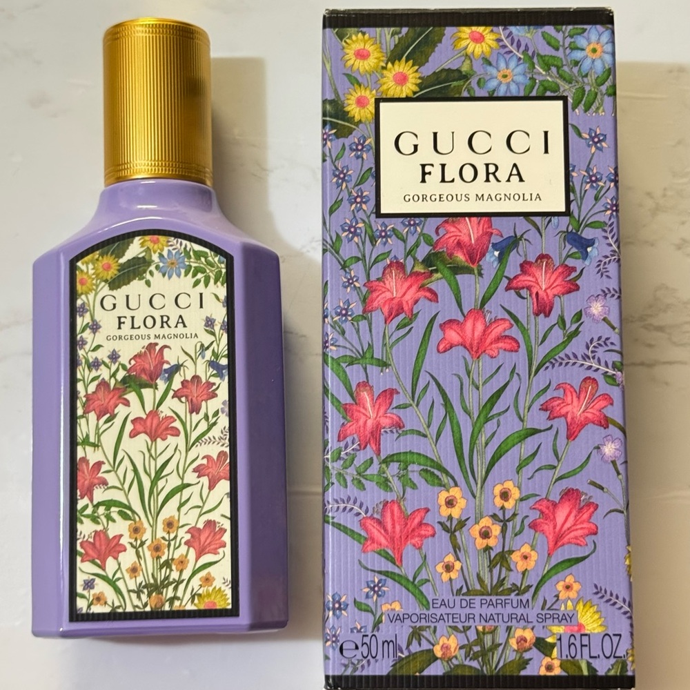 The Gucci Flora Gorgeous Magnolia EDP Authentic Women's Fragrance Perfume 50ml - Picture 2 of 4